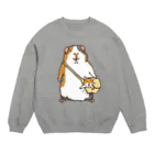 いたやもるしのモルとハムのお出かけ Crew Neck Sweatshirt