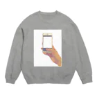 牛脂の店舗の写真をとろうぞ Crew Neck Sweatshirt