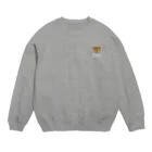 papiko くまさんのワンポイント　ぬいぐるみ　テディベア Crew Neck Sweatshirt