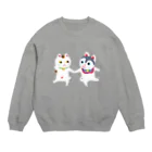 おばけ商店のTOYTOY＜犬張り子と招き猫＞ Crew Neck Sweatshirt