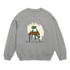 やまねくんのカエルとお茶会 Crew Neck Sweatshirt