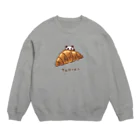 あずき缶のクロワッサンとパンダ Crew Neck Sweatshirt