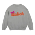 大衆バル GalickのGalickロゴ（女の子） Crew Neck Sweatshirt