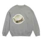 むいみショップの大きなボヤボヤの空っぽ Crew Neck Sweatshirt