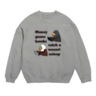 キッズモード某のマネーゲームの鷹 Crew Neck Sweatshirt