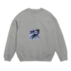 ゆち_ャ_ん_ぽンのグ_リッ_チ Crew Neck Sweatshirt