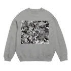 ニムニムのお部屋のちょうちょ　白黒 Crew Neck Sweatshirt