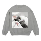 COMONOのまどろみ猫 Crew Neck Sweatshirt