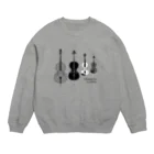 白黒専門店 ■□■□のQuartetto 弦楽器 Crew Neck Sweatshirt