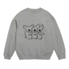 omt_yrkのコアラ三兄弟 Crew Neck Sweatshirt