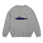 NIKORASU GOのマリンデザイン「潜水艦」 Crew Neck Sweatshirt