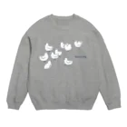 ぬんぬんの部屋の白い鳥ミーティング Crew Neck Sweatshirt