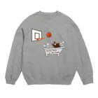 キッズモード某のバスケベアーインザバス Crew Neck Sweatshirt