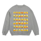 k＿marの絵文字セット💗 Crew Neck Sweatshirt