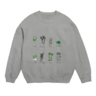 Hakukuuuuuuupopoの山菜 Crew Neck Sweatshirt