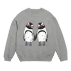 penguininkoの手繋ぎケープペンギンのカップル🐧❤️🐧 Crew Neck Sweatshirt