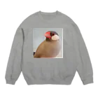 yukoの文鳥のちゅんさん Crew Neck Sweatshirt