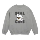 あざらしはうすのあざらしラテ Crew Neck Sweatshirt