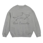 MUSEA（ミューゼア）のゆるサメTシャツ（Shark conservation shirt） スウェット