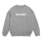 りんごあめの子のsampleデザイン(ホワイト) Crew Neck Sweatshirt