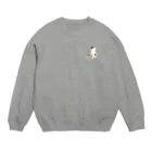 SUIMINグッズのお店の【小】元気なまぐろ握り Crew Neck Sweatshirt