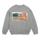 Number8（ナンバーエイト）の星条旗デザイン Crew Neck Sweatshirt