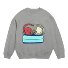 pitterのたこいかアベック Crew Neck Sweatshirt