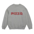 19mood_marketのpizza Crew Neck Sweatshirt