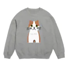 aiueoneko358の茶ハチワレちゃん Crew Neck Sweatshirt