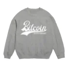 TROPiCALViBESのbitcoin #2 white font Crew Neck Sweatshirt