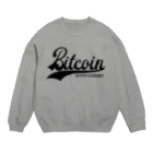 TROPiCALViBESのbitcoin #2 black font Crew Neck Sweatshirt