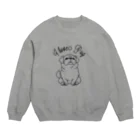 one-naacoのI LOVE パグ Crew Neck Sweatshirt