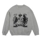 茶原のトリネコエンブレム Crew Neck Sweatshirt