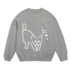 ののの猫屋敷の【きゃっち】 Crew Neck Sweatshirt