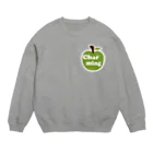 キッズモード某のチャーミングアップル(青りんご) Crew Neck Sweatshirt