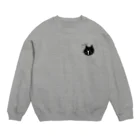 Peco Peco Boo&Carotte cocon❋のくろにゃん Crew Neck Sweatshirt