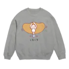 アートの綿毛のくるくる（もーふちゃん） Crew Neck Sweatshirt