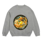 こんな家のビビンバ Crew Neck Sweatshirt