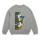 ムクのアカハラウロコインコ Crew Neck Sweatshirt