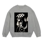 mermaidの雨の日の人魚 Crew Neck Sweatshirt