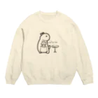 amemugi（あめむぎ）の恐竜さんとティータイム。 Crew Neck Sweatshirt