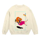 fig-treeの水玉の女04 Crew Neck Sweatshirt