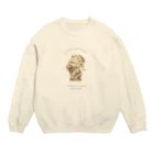 mopicoのおやすみむちっくま Crew Neck Sweatshirt