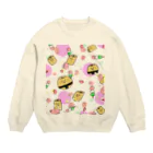 ぱくぱくショップのお花見 Crew Neck Sweatshirt