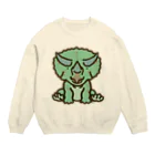 segasworksのトリケラちゃん（お座り正面） Crew Neck Sweatshirt