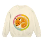 前田悠花｜イラストレーターの★きつね★ Crew Neck Sweatshirt