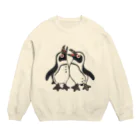 penguininkoの仲良く鳴き交わす🐧🐧 Crew Neck Sweatshirt