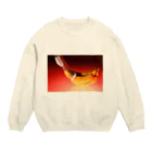 HI・TO・RIのHI・TO・RIで人肌脱ぐバナナ Crew Neck Sweatshirt