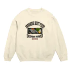 メシテロタイプ（飯テロTシャツブランド）のしめ鯖（ビンテージ風） Crew Neck Sweatshirt