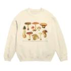 古書　天牛書店の食べられないきのこ＜博物図＞ Crew Neck Sweatshirt